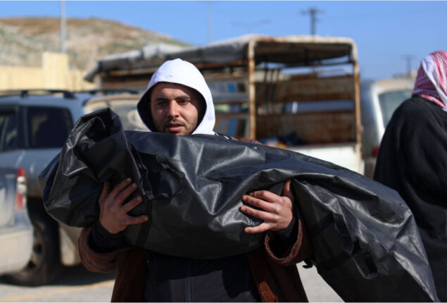 Humanitarian claims that there is lack of body bags