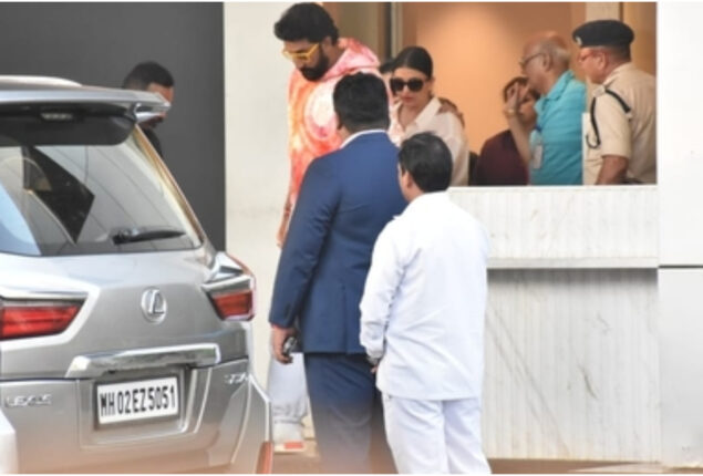 Abhishek Bachchan and Aishwarya Rai spotted at the Kalina airport
