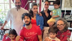 Stunning portrait of Kareena Kapoor and Saif Ali Khan with family