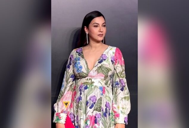 Gauahar Khan flaunts her baby bump at Netflix event