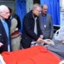 President Alvi inquires about health of Peshawar blast victims