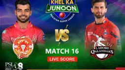 PSL 8 Live Score Update | Lahore Qalandar vs Islamabad United Live Score | LQ vs IU Match 16