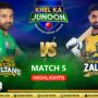 MS vs PZ Full Highlights: Multan Sultan vs Peshawar Zalmi Full Match Highlights | Match 5