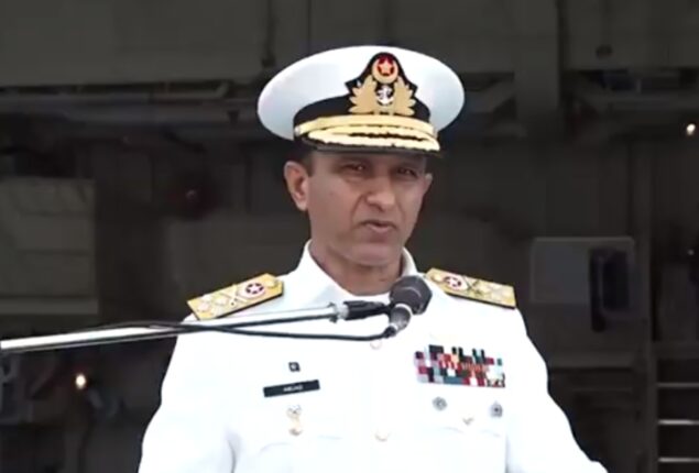 Naval chief visits foreign ships participating in AMAN Exercise, PIMEC