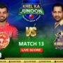 PSL 8 Live Score Update | Quetta Gladiators vs Islamabad United Live Score | QG vs IU Match 13
