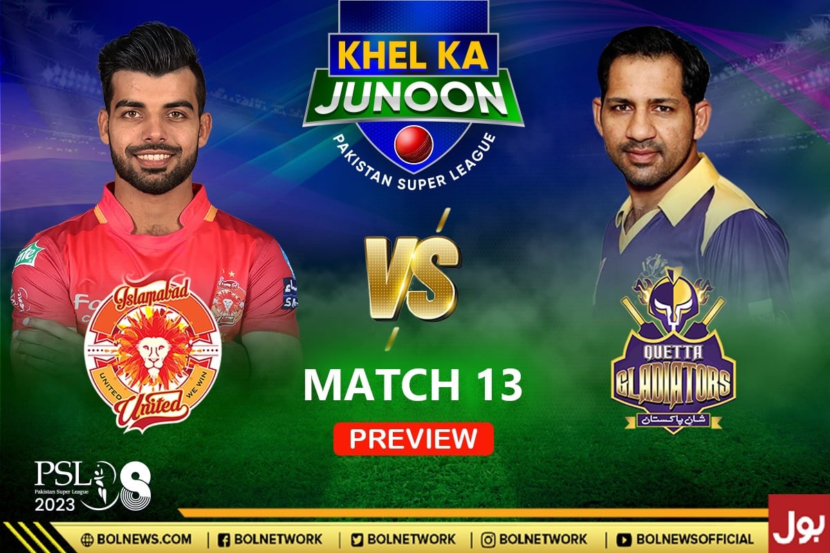 PSL 2023: Islamabad United vs Quetta Gladiators Match 13 Preview | Prediction, Head-to-Head