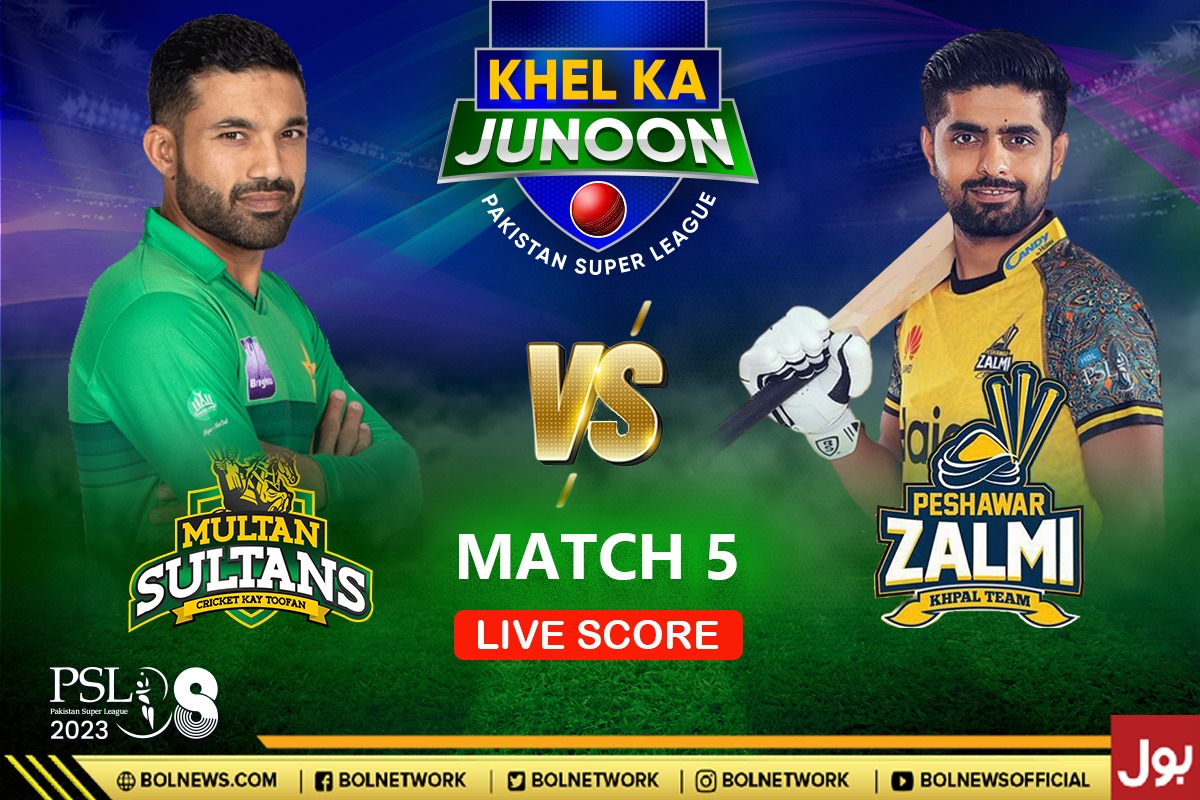 PSL 8 Live Score Update | Multan Sultan vs Peshawar Zalmi Live Score | MS vs PZ Match 5