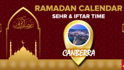 Ramadan Calendar Canberra 2023