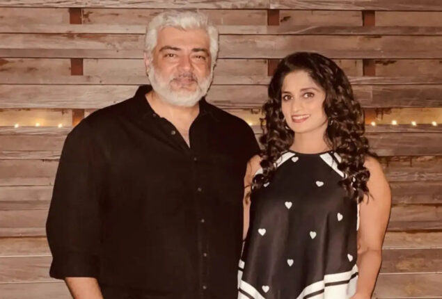 Ajith Kumar and his wife have a romantic evening on a yacht 