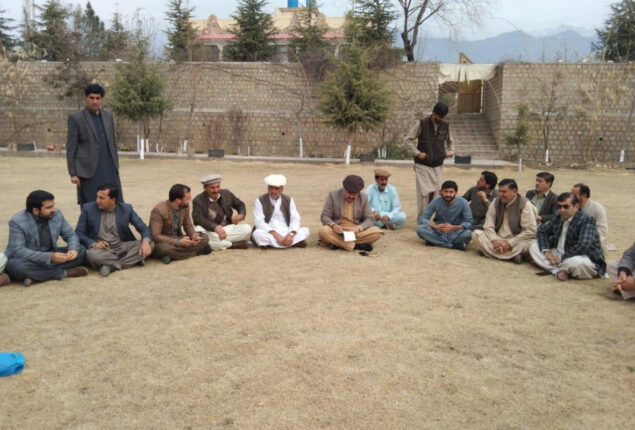 Sajid Hussain attends meeting regarding development & peace of Karam district