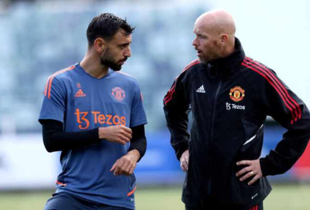 Erik Ten Hag supports Bruno Fernandes as Man Utd captain