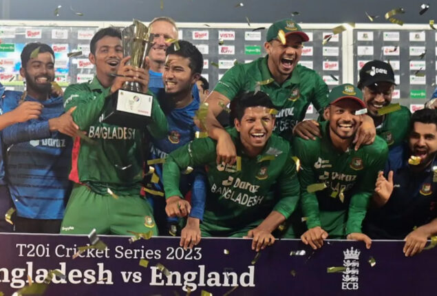 World T20 winners England are defeated 3-0 by Bangladesh