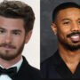 Michael B Jordan cheers for Andrew Garfield at Oscars