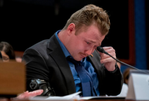 Sobbing American Marine portrays Afghanistan’s “catastrophe”