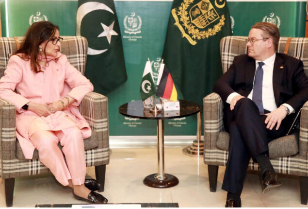 Sherry Rehman, German minister discuss climate change cooperation