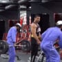 Bulky weightlifters stunned to see cleaner easily lifts heavy weights