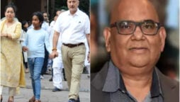 Anupam Kher attends the family prayer meeting for Satish Kaushik