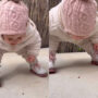 Child pulls over in the middle of the road to say hello to an insect