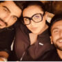 Ranveer Singh and Arjun Kapoor take a selfie with ‘Mrs Chatterjee’