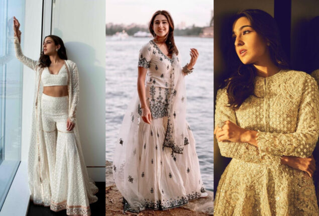 Sara Ali Khan captured our hearts in Sharara Suits