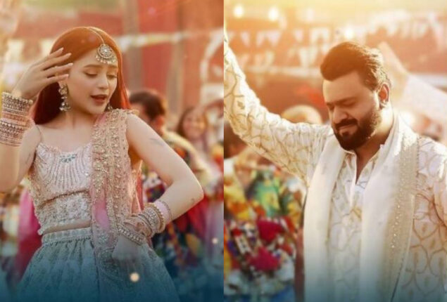 Aima Baig & Sahir Ali Bagga show their dance skills at the launch of “Washmallay”