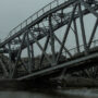 At Bakhmut, Ukrainian forces destroy a railway bridge