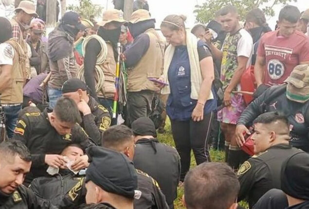 Police officer died and 79 taken hostage in Colombia protests
