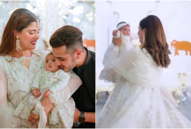 Kanwal Aftab and her daughter twins in white: See Photos