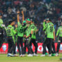PSL 2023: Lahore Qalandars players celebrate after advance to playoffs