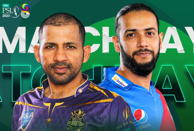 QG vs KK Match 22: Quetta Gladiators Won the toss & opted to bowl first | PSL 2023