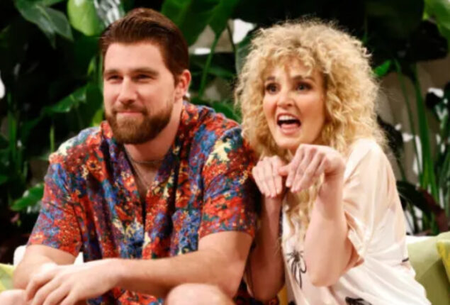 Travis Kelce celebrates until 7 o’clock in morning after SNL debut