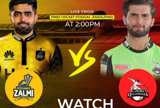 Peshawar Zalmi vs Lahore Qalandars Live Score