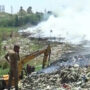 One of India’s trash mountains is on fire again in Kochi