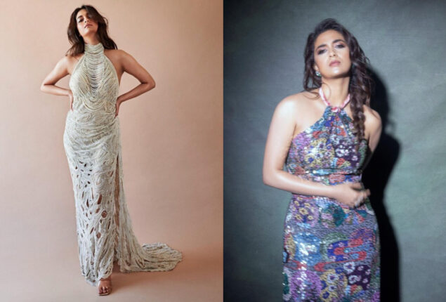 Keerthy Suresh Looks Stunning In Halter-Neck Outfits