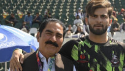 PSL 8: Shaheen Afridi makes his father proud with his 1st T20 fifty 