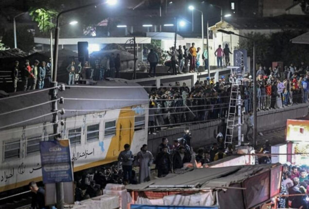 Egypt: A train crash killed two people and injured 16