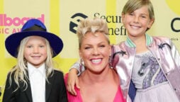 Pink talks about teaching her children value of giving back