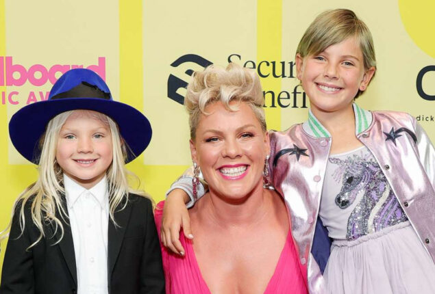 Pink talks about teaching her children value of giving back