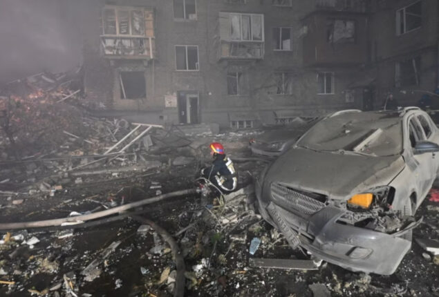 Ten areas targeted by Russian missiles, says Volodymyr Zelenskyy