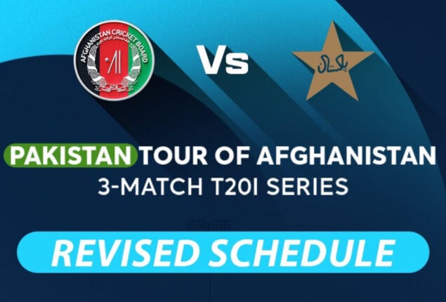 PAK vs AFG: T20 International series schedule revised