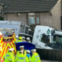 Man dies after lorry crashes into row of houses in Purfleet