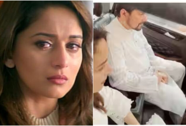 Madhuri Dixit and her husband were spotted during the actor’s mom’s funeral