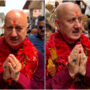 Anupam Kher visits the temple to pray for Satish Kaushik