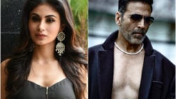 Mouni Roy shared a glimpse of her and Akshay Kumar’s aerial act