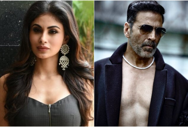 Mouni Roy shared a glimpse of her and Akshay Kumar’s aerial act