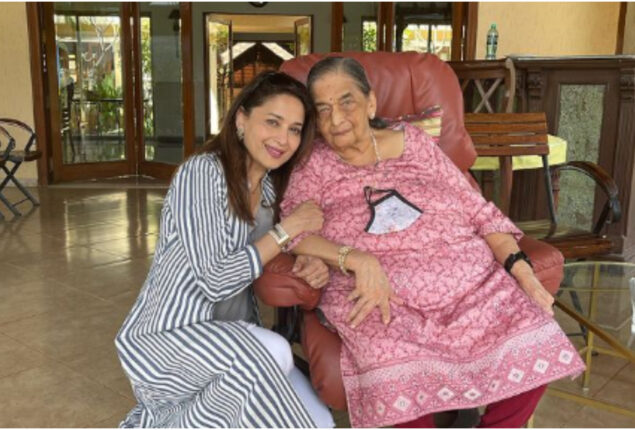 Madhuri Dixit shares her old photo with Snehalata Dixit