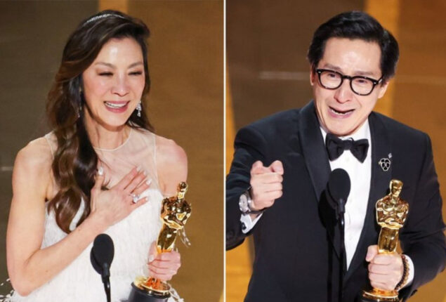 Michelle Yeoh and Ke Huy Quan
