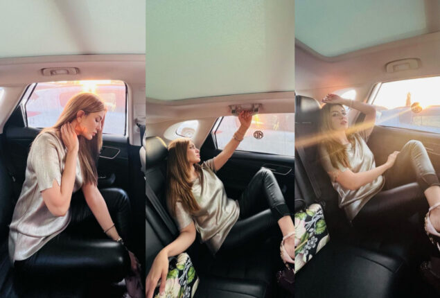Sadia Faisal grabs attention in stunning backseat photoshoot