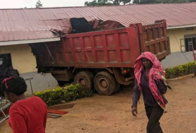 Three students dies after lorry rams into Uganda classroom