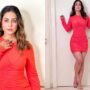 Hina Khan looks fierce in a curvy bodycon dress